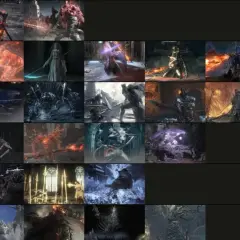 Ranking ds2 bosses: od najtrudniejszych do najłatwiejszych. Widzimy tu smoki, rycerzy i inne potwory z gry.