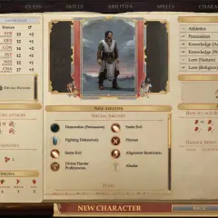 Postać w grze Pathfinder, klasa "Boski Łowca" (Divine Hunter). Atrybuty, umiejętności i specjalne zdolności.