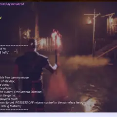 Konsola Gothic Remake wyświetla listę komend, w tym te do manipulacji kamerą i życia postaci, przydatne przy używaniu gothic 2 kody.