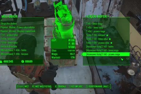 Ekwipunek w Fallout 4: zbroje T-45, T-51, T-60 i Tesla T-59. Szukasz fallout 4 kody?