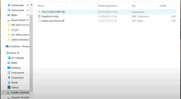 Folder z plikami gry Elden Ring, w tym folder "76!" zawierający dane do zapisu gry.