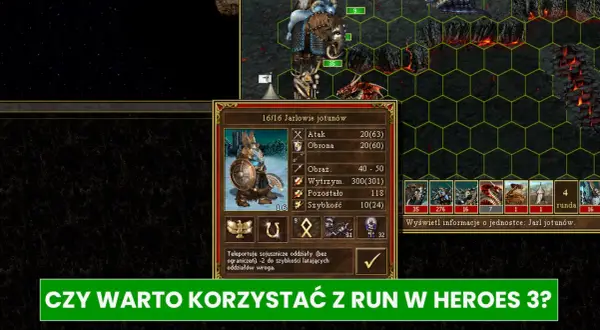 Gra Heroes 3, okno jednostki Jarl Jotunów. Czy warto używać kodów w Heroes 3?